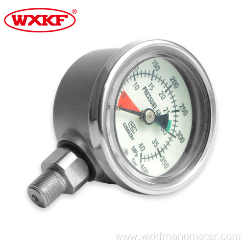 ss304 manometer stainless steel luminous pressure gauge